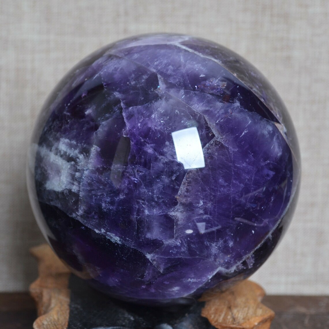 1102g Natural Dream Amethyst Sphere Quartz Crystal Ball | Etsy
