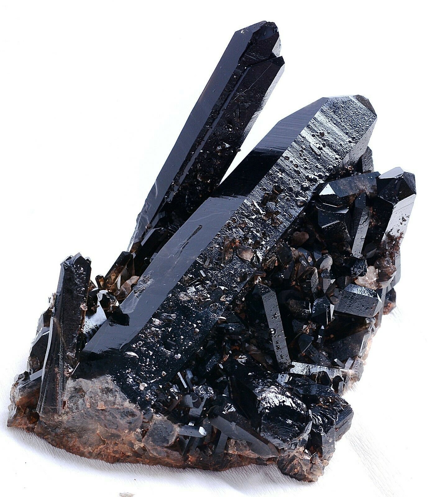 1667g Natural Beautiful Black Quartz Crystal Cluster Mineral Etsy UK