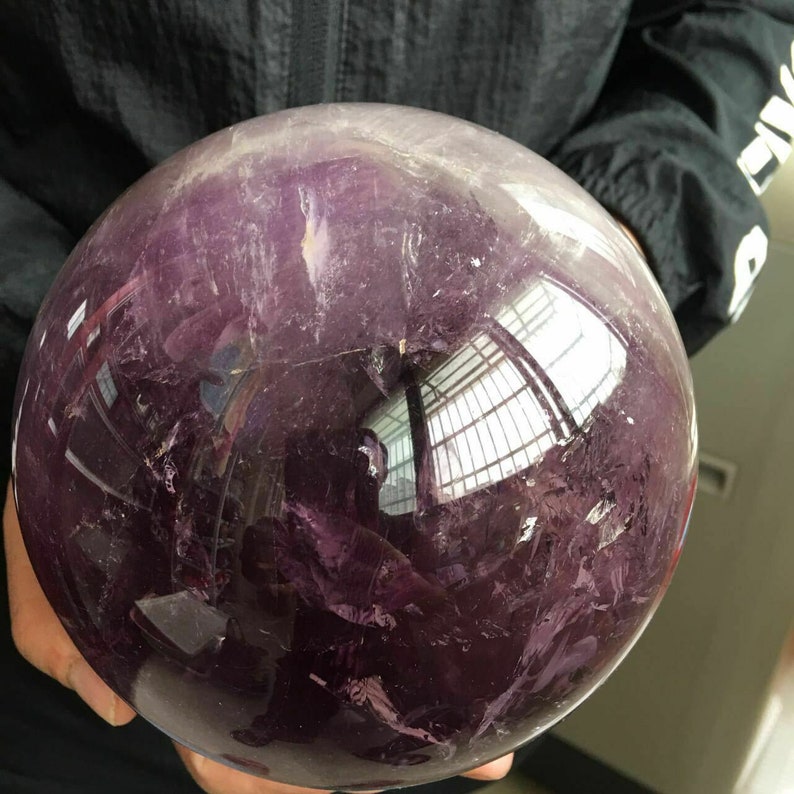 3460g Large Natural Amethyst Sphere Quartz Crystal Ball - Etsy