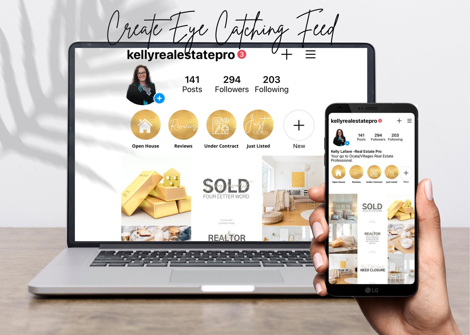 80 Gold Real Estate Instagram Highlights | 80 Realtor Social Media ...