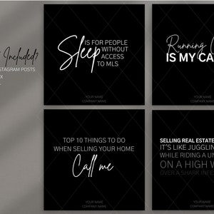 15 Funny Real Estate Instagram Posts | Black Templates | Realtor Social ...