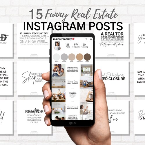 20 Realtor Quotes Instagram Posts Real Estate Social Media Etsy