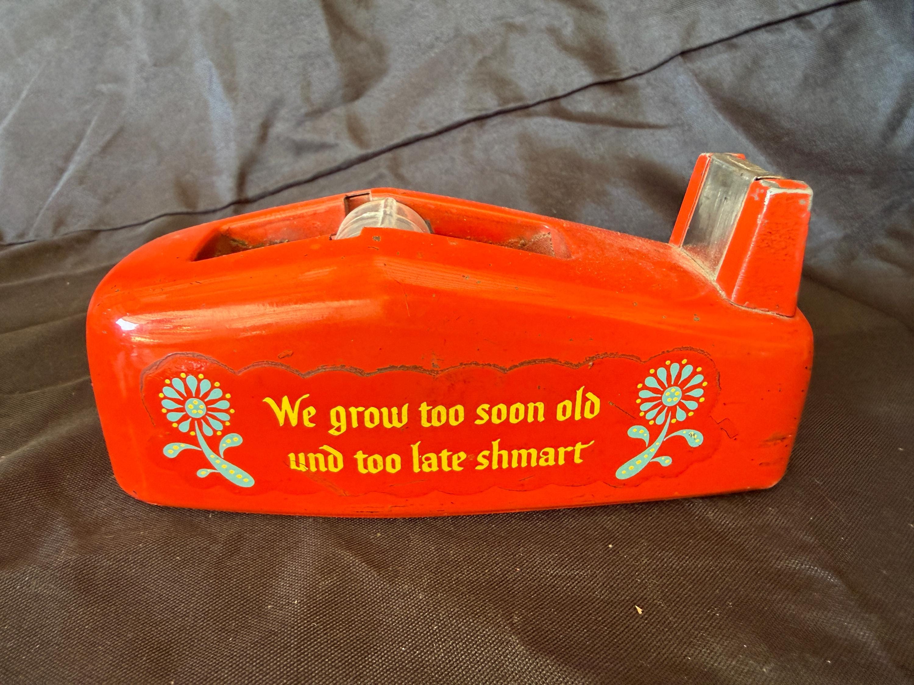 Vintage Orange Tape Dispenser - Etsy