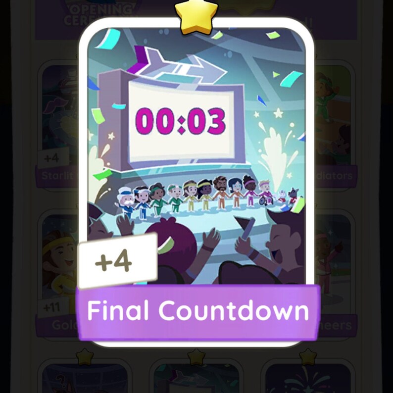 Final Countdown Monopoly Go Monopoly Games Sticker - Etsy