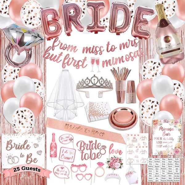 Rose Gold Bridal Shower & Bachelorette Party Kit