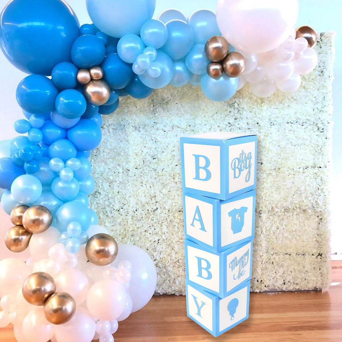 Baby Shower Balloon Boxes Decorations for Boy 44pcs Jumbo Etsy