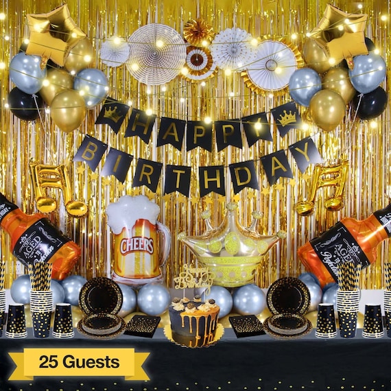 177 PC Adult Birthday Party Decorations Kit for Men & Women Etsy