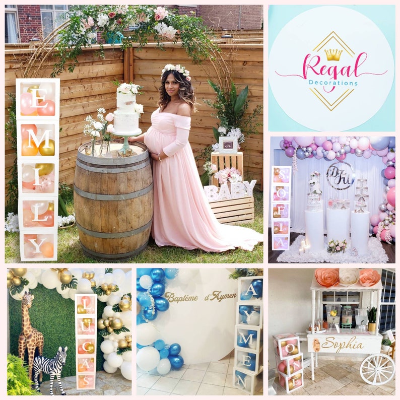 Bridal Shower Decorations Balloon Boxes White 96pcs Etsy