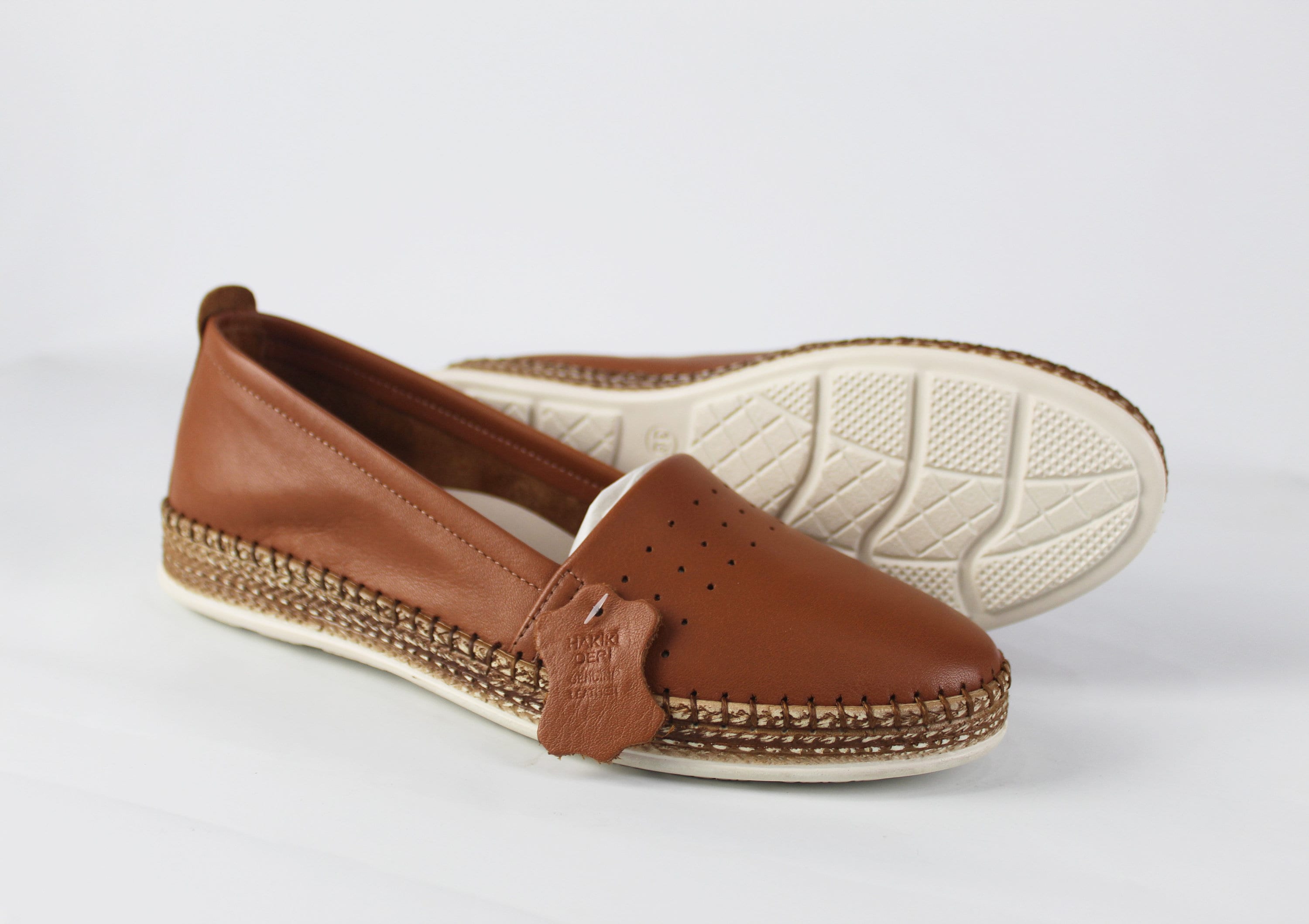 Genuine Leather Espadrille Sandals
