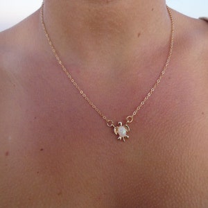 Gold Turtle Necklace image 6