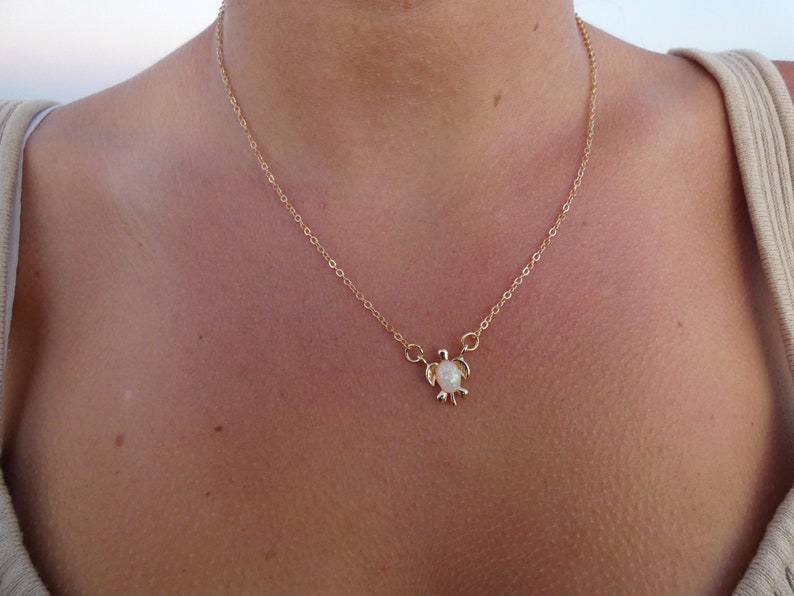 Gold Turtle Necklace image 6