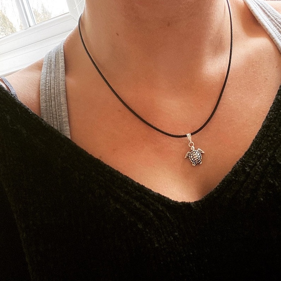 Etsy shop turtle necklace