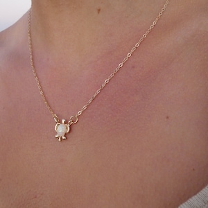 Gold Turtle Necklace image 1