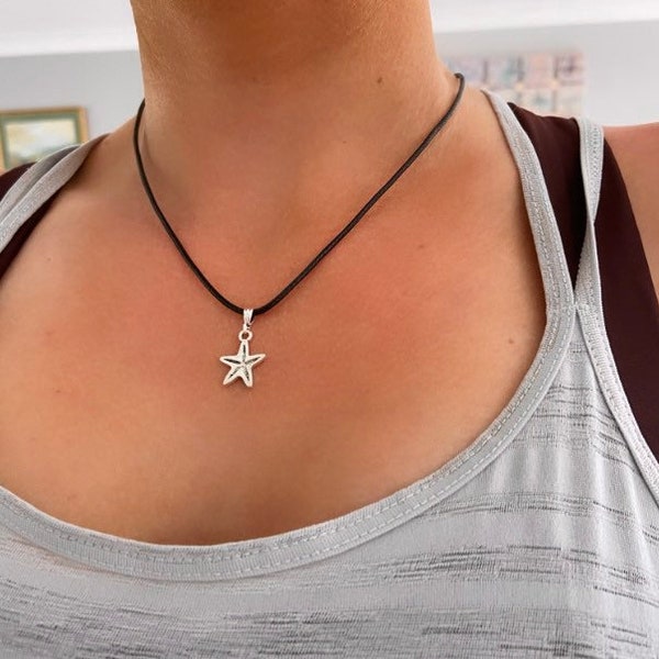 STARFISH SCARF NECKLACE
