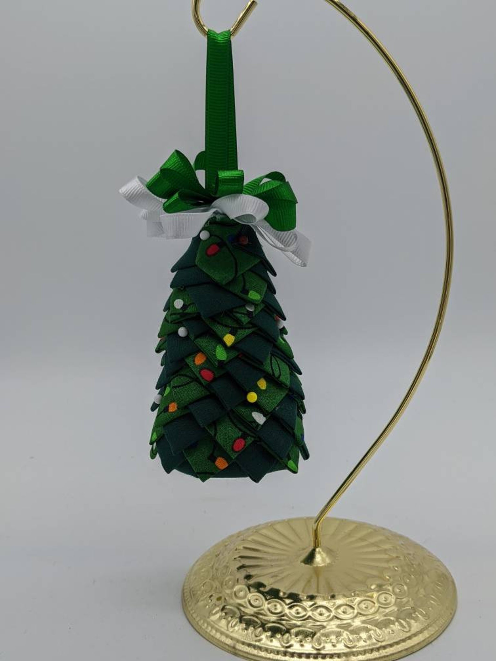 Christmas Tree Ornament No Sew Quilted Ornament Etsy