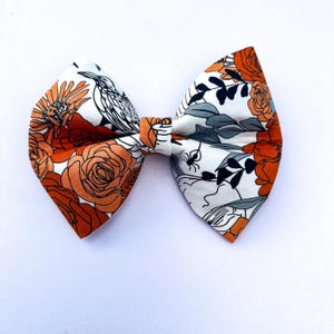 Halloween Dog Bow Tie | Haunted Garden Dog Bow Tie, Skulls | Fall Dog Bow Tie Autumn Dog Bow | Cat Bow Collar Bow Dog Accessory Pet Bow
