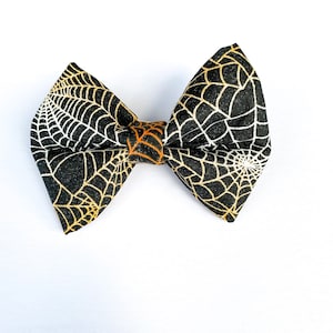 Halloween Hond Bow Tie | Spinnenwebben, Herfst, Herfst | Spinnen, Glitters, Spookachtige | Cat Vlinderdas | Kraag Vlinderdas | Hond Accessoire | Pet Boog