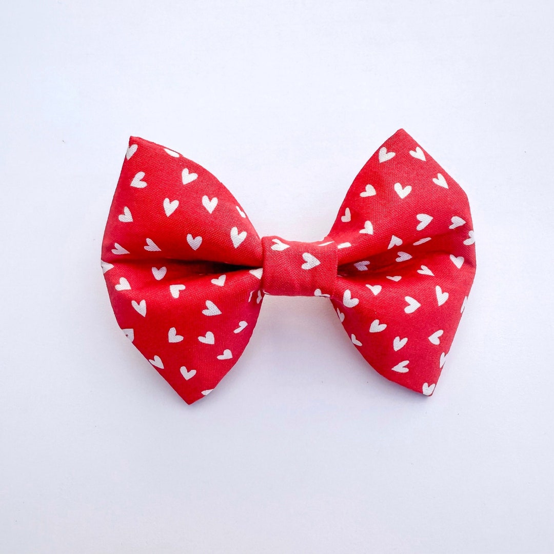 valentine's day dog bow tie