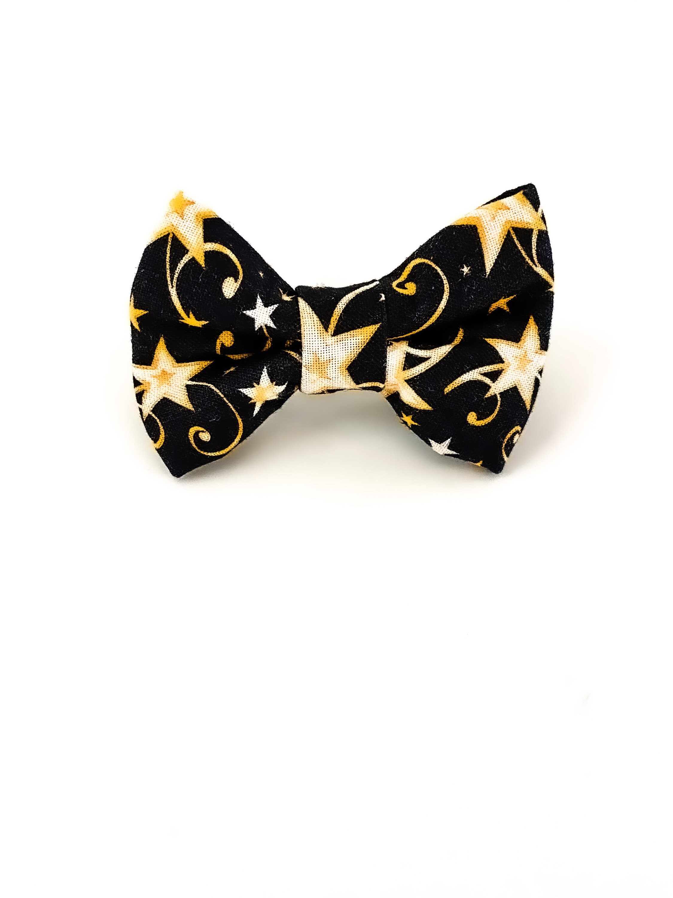 Gold Star Dog Bow Tie New Years Eve Dog Bow Tie New Year 