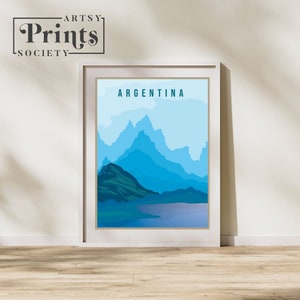 Argentina Country Poster, Country Art, Country Wall Art, Country Print, Country Poster, Country Print, Travel Gift, Travel Illustration