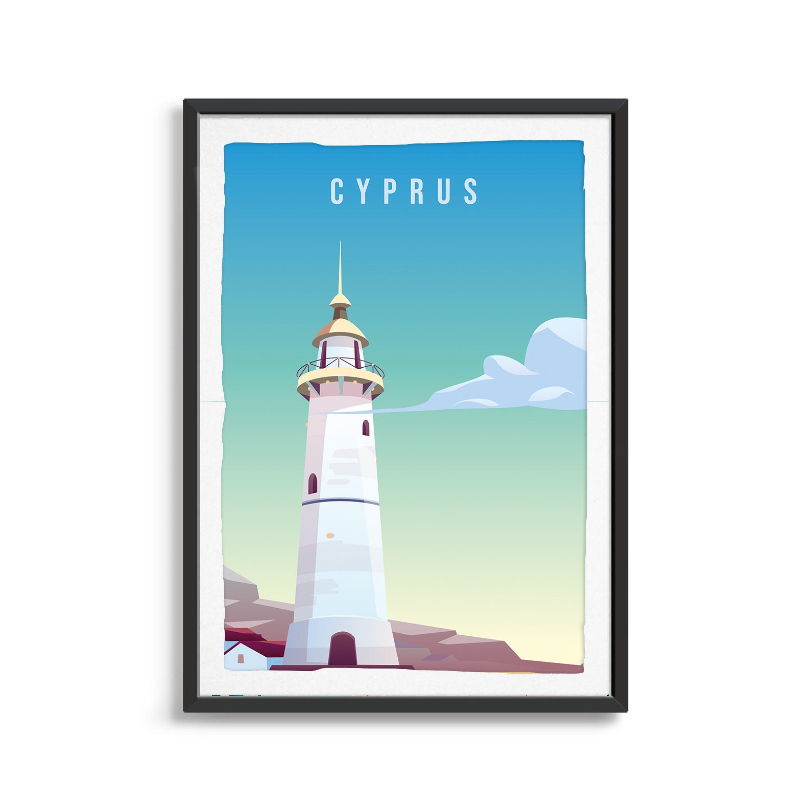 Cyprus Country Poster Art City Wall Art Country Art Country Etsy UK