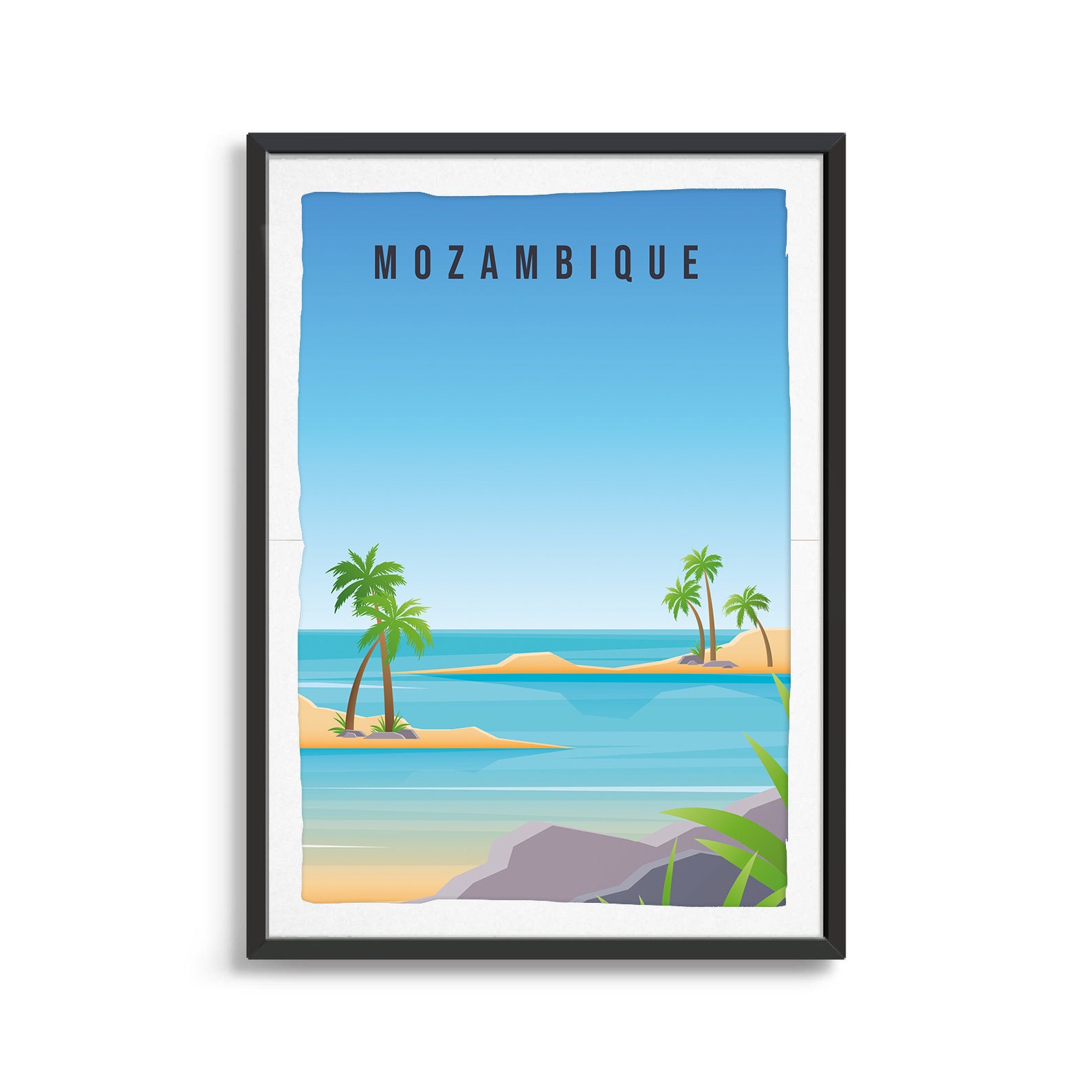 Mozambique Country Poster Country Art Country Wall Art Etsy Uk