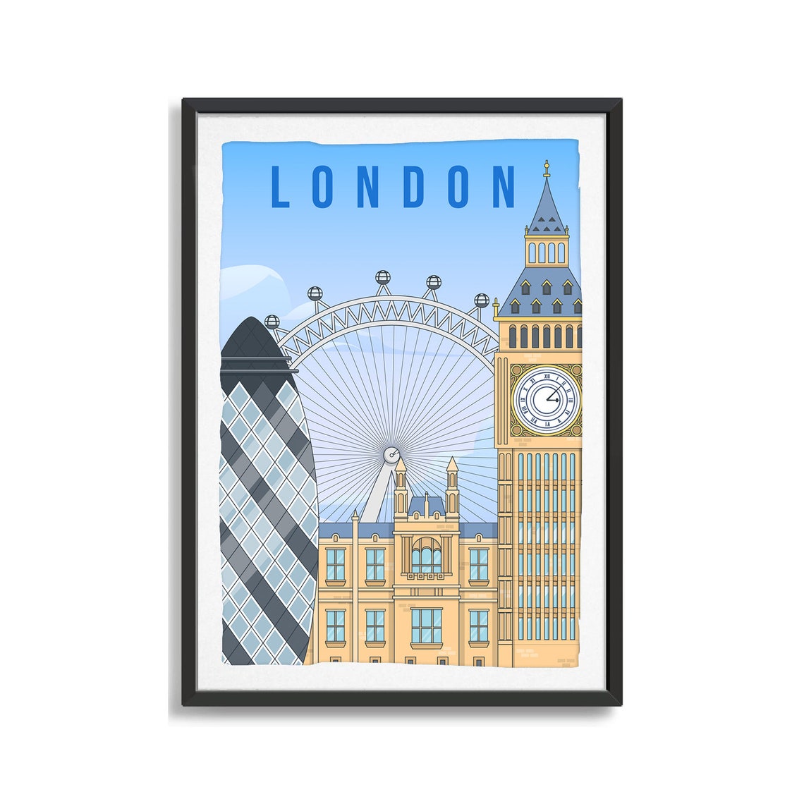 London City Poster City Art City Wall Art City Print World Etsy