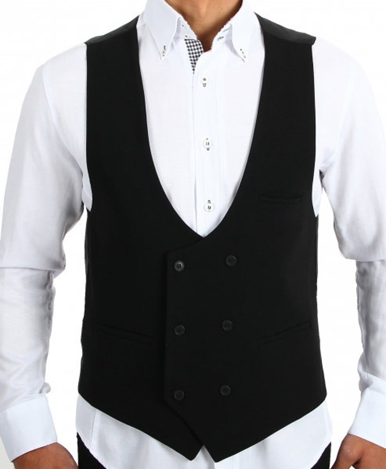 1920s Tuxedo, Hats, Shoes, Shirts, Formal Wear for Sale Black Men Vest $81.06 AT vintagedancer.com