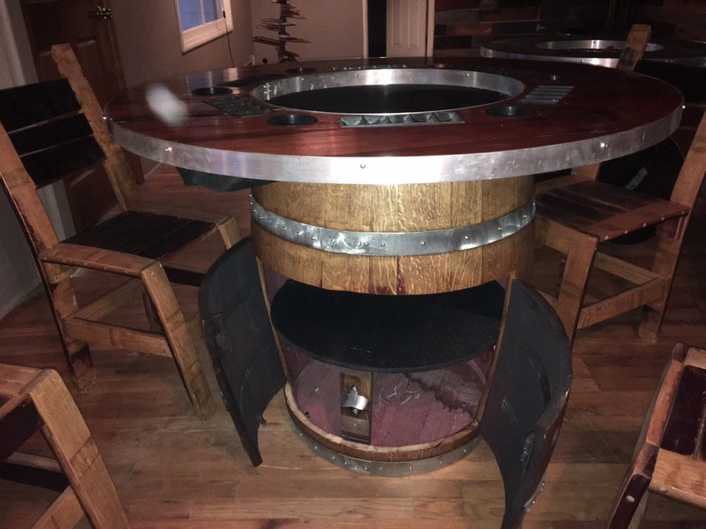 Wine Barrel Poker Table Etsy