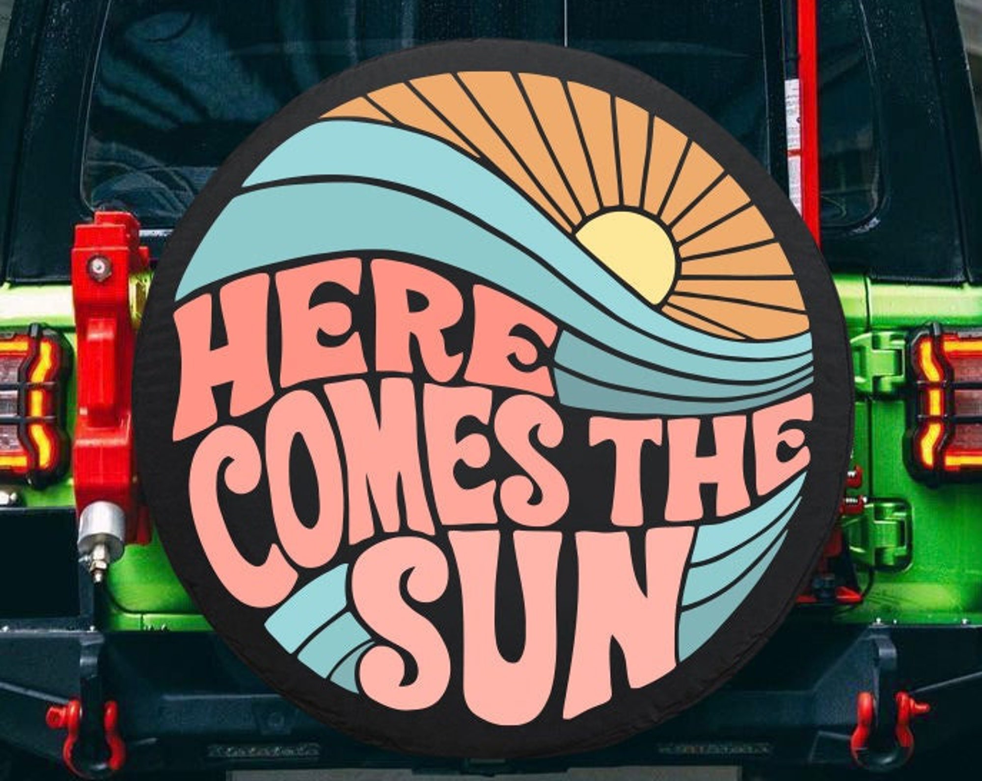 Here Comes The Sun Spare Tire Cover