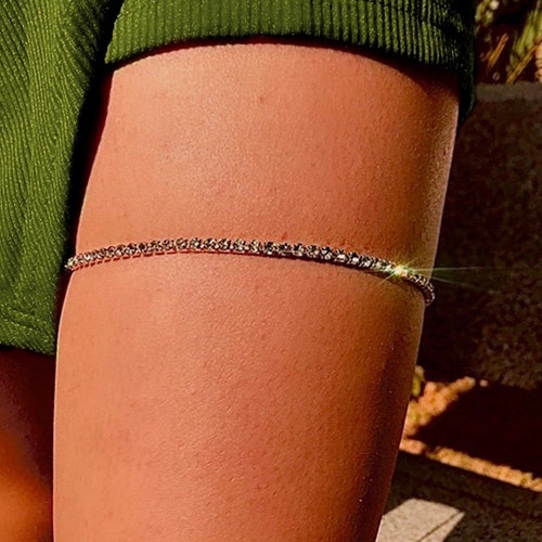 Thigh High Crystal Jewelry Body Jewelry Leg Bracelet Etsy