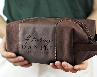 Personalized Toiletry Bag For Men - Gifts for Dad Gifts fromrom Daughter - Fathers Day Gifts
