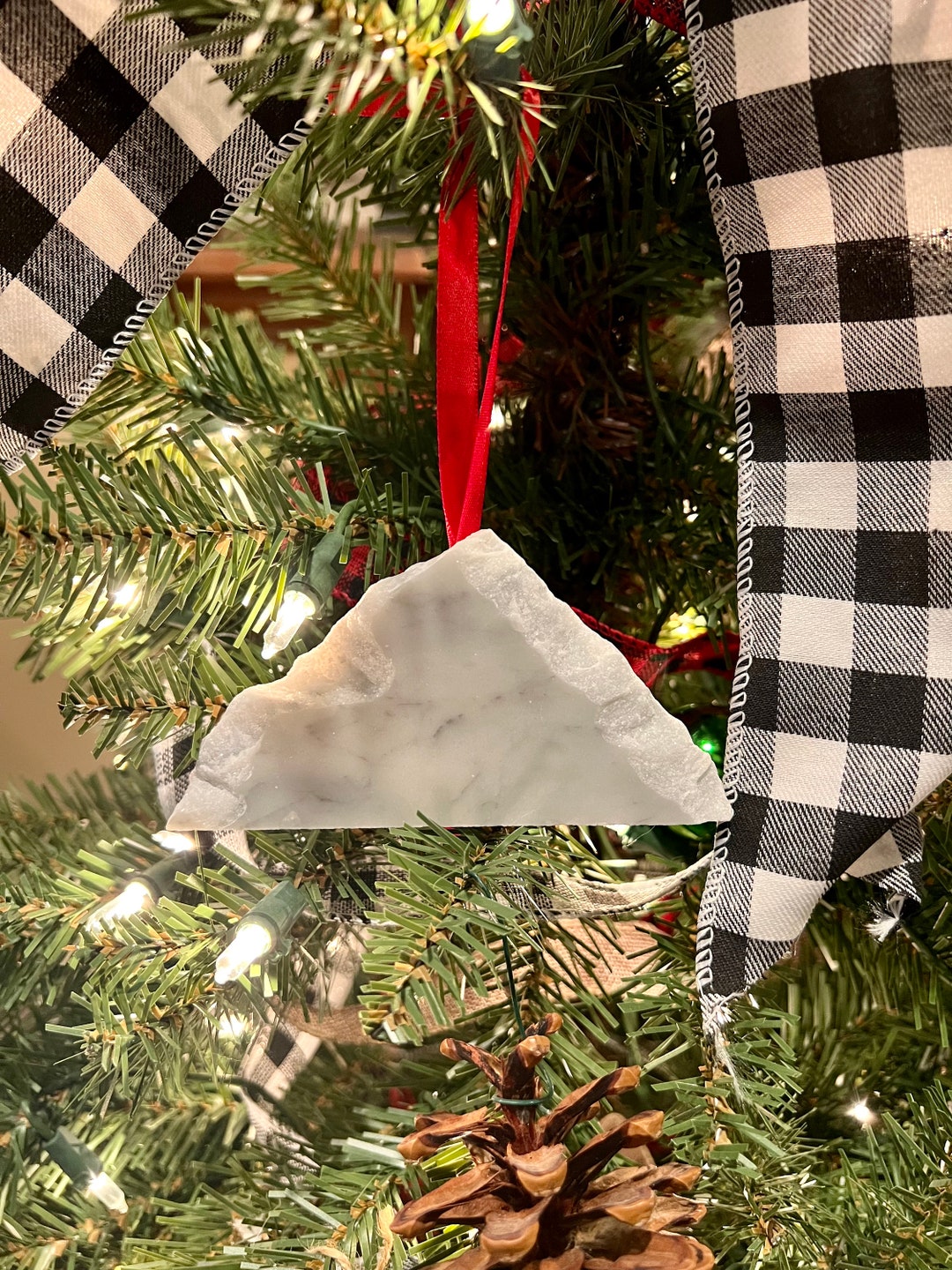 Christmas Ornaments set of 5, Mountain Ornament, Colorado Ornament