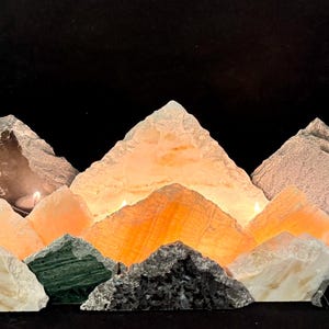 Mountain decor, cabin decor, Western art, shelf decor, Rocky Mountain National Park, Colorado, hiking, camping, faith can move mountains.