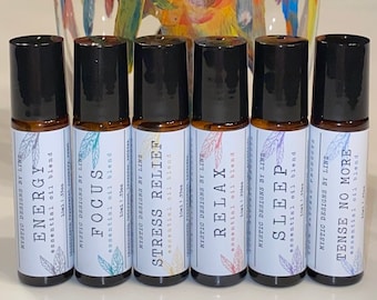 Essential Oil Blends, Essential Oil Rollers, Aromatherapy, All Natural Essential Oil Blends