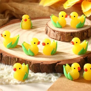 Corn on the Cob Mini Resin Ducks,  Tiny Ducks, Fairy Garden, Dollhouse, Trinkets, I Spy, Miniatures, Hiding Ducks, Jeep, Cruise Ducks