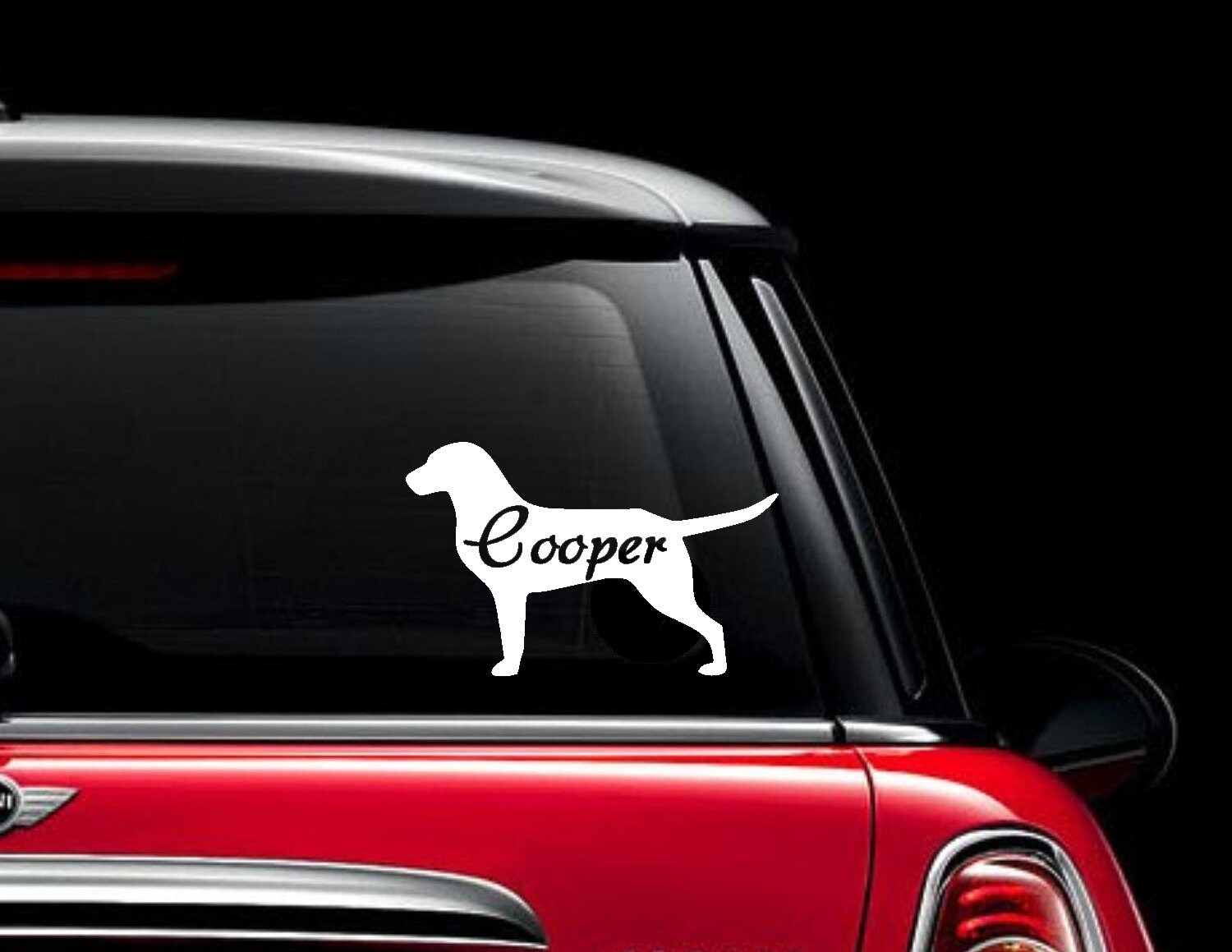 Personalized Pet Name Car Decal Pet Decals Custom Stickers Etsy