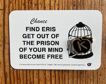 Discordian Apple of Eris Pin