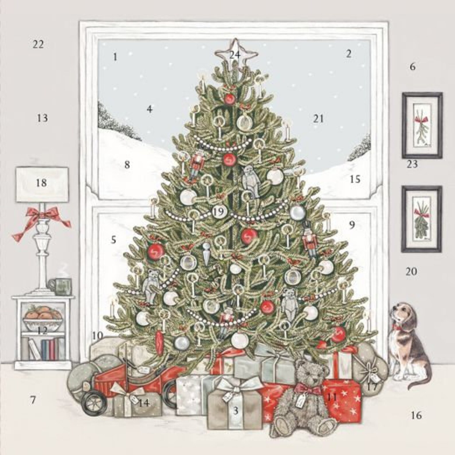 Wrendale Designs and Sally Swannell Advent Calendar Cards Etsy