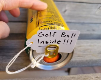 IMPOSSIBLE OBJECT - Golf Ball in a  Pop, Cola, Soda Can!!! Puzzle