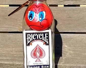 IMPOSSIBLE BOTTLE – Deck of Playing Cards & Polyurethane Ball in a Snapple bottle