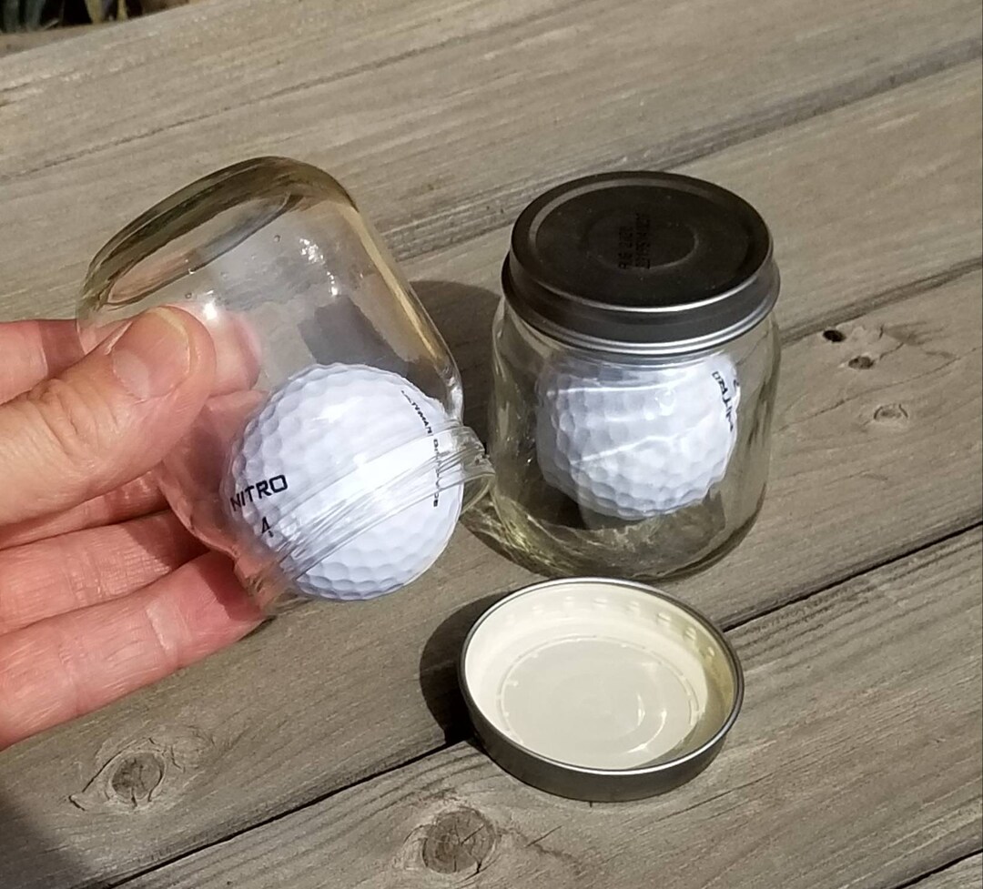 IMPOSSIBLE BOTTLE Golf Ball in a Tiny Jar Etsy
