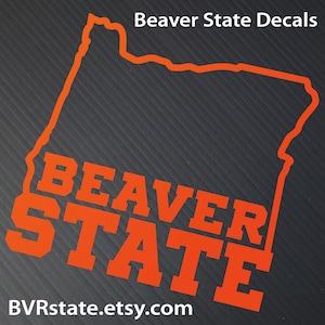 Go Big: Beaver State Decal (5”w x 4.75”h)