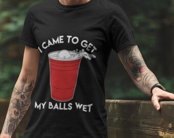 Beer Pong Balls T-shirt - Short-Sleeve Unisex T-Shirt, beer pong gift idea, college shirt, beer pong tee, beer lovers merch, Beer Drinkers