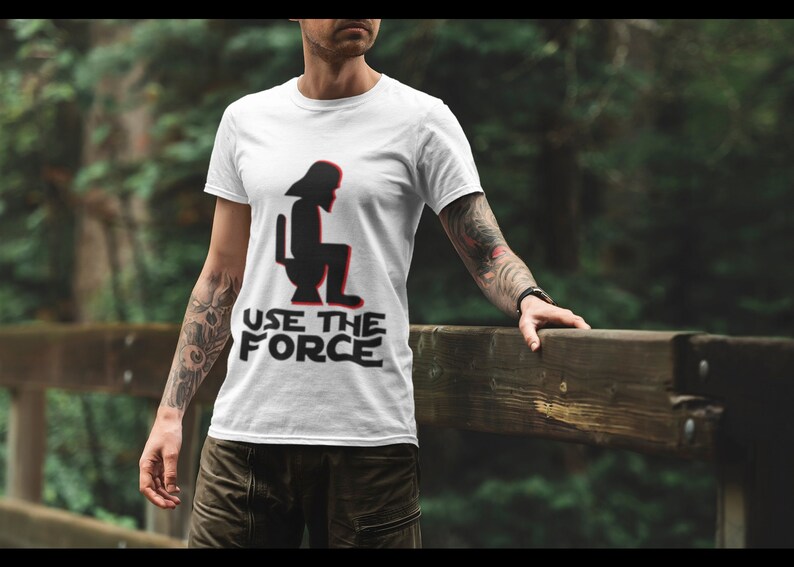 Star Wars Humor Themed: Use The Force  Vader T-shirt image 1