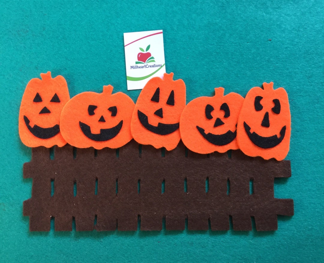 5 Little Pumpkins Felt Story - Etsy