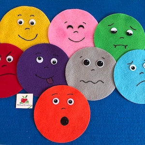 Emotion faces felt story- How are you feeling felt / teaching / emotions/ resources