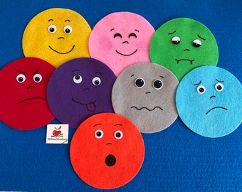 Emotion faces felt story- How are you feeling felt / teaching / emotions/ resources