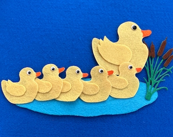 5 Little duck Felt story