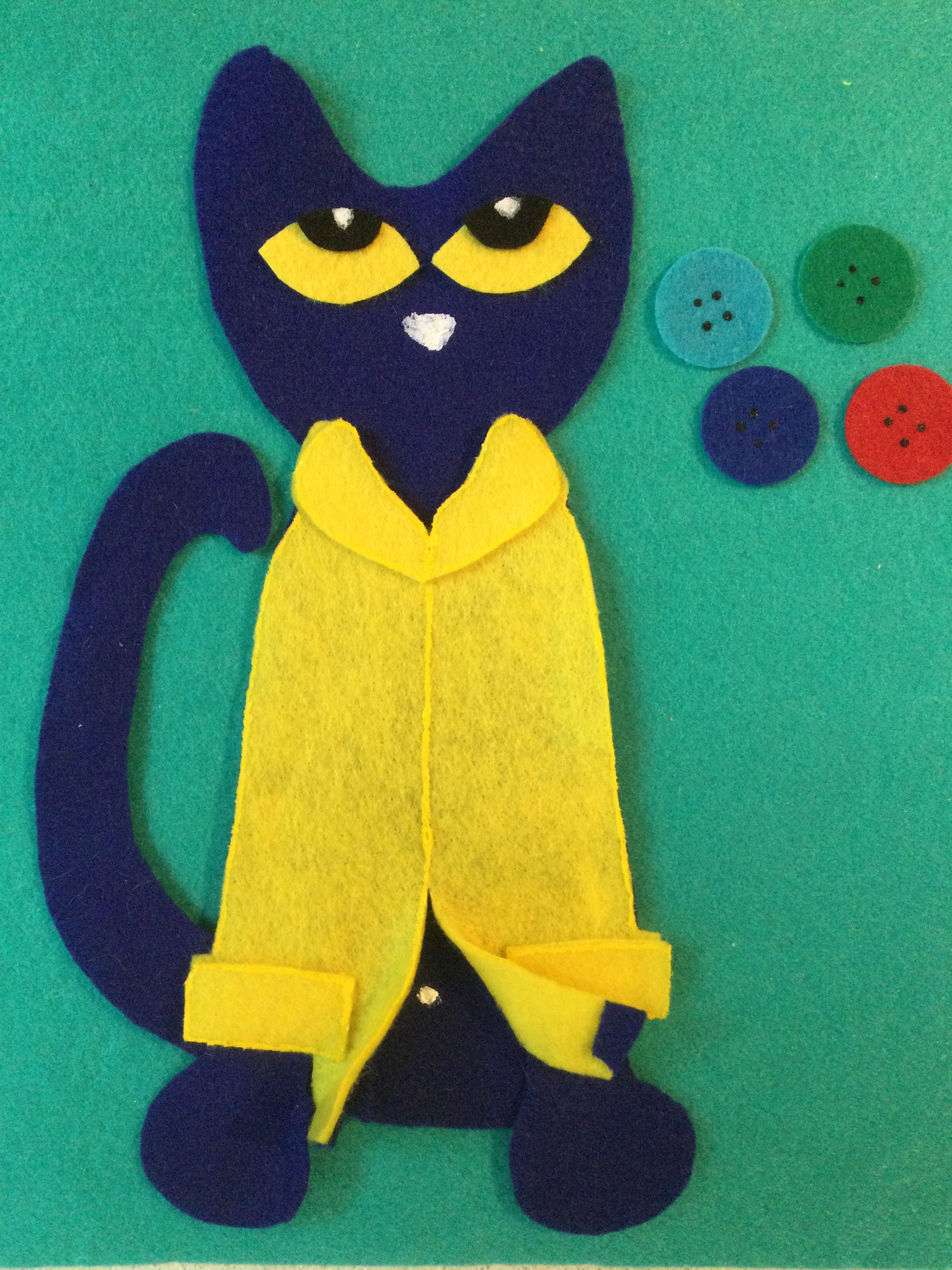 Pete the Cat and His Groovy Buttons Felt Story Etsy